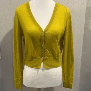 Everlane Women's Yellow Cardigan Sweater